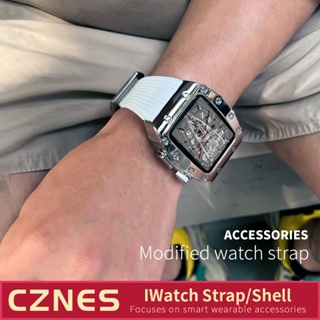 [High-End Quality] สายนาฬิกาข้อมือ อะลูมิเนียมอัลลอย สําหรับ IWatch8 S7 6 SE 5 7 44 มม. 45 มม.