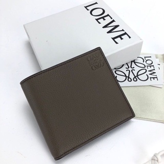 Loewe Taupe Bifold Coin Wallet