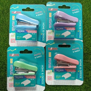 เครื่องเย็บกระดาษ จิ๋ว Mini Staple พกพา ขนาดลวดเบอร์ 10 สีพาสเทล