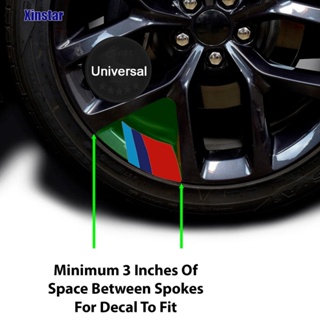 สติกเกอร์ติดขอบล้อรถยนต์ ขนาด 18 นิ้ว ถึง 21 นิ้ว สําหรับ BMW E30 E34 E36 E39 E46 E60 E87 E90 F10 F30 G20 G30 320i X1 X2 X3 X5 X7 4 ชิ้น