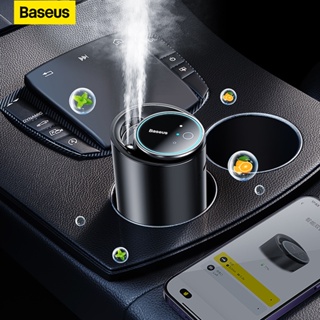 Baseus น้ําหอมปรับอากาศรถยนต์ พอร์ตคู่ น้ําหอมรถยนต์ ควบคุมด้วยแอพอัจฉริยะ สวิตช์อัตโนมัติ สําหรับปรับอัตโนมัติ เครื่องกระจายกลิ่นรถยนต์ 60 มล.