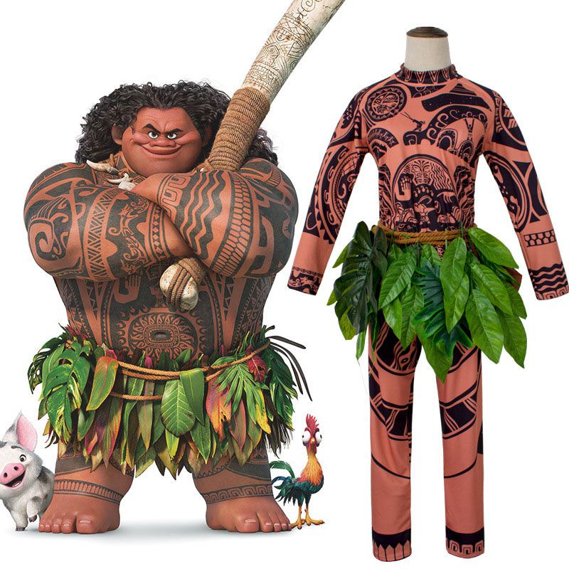 ชุดคอสเพลย์-เสื้อยืด-กางเกง-ลายรอยสัก-moana-maui-สําหรับผู้ใหญ่-และเด็ก