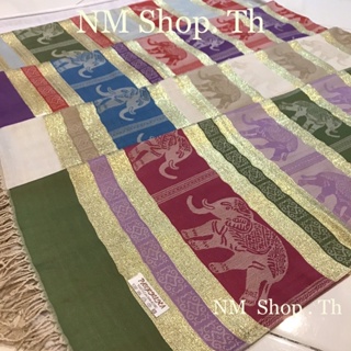 ภาพขนาดย่อของภาพหน้าปกสินค้าผ้าคลุมไหล่ ผ้าพันคอ ลายช้าง ผืนใหญ่ 70x180 cm. Pashmina Thai Vintage (คละสี คละลาย)*** รายละเอียด จากร้าน nmshop.th บน Shopee ภาพที่ 2