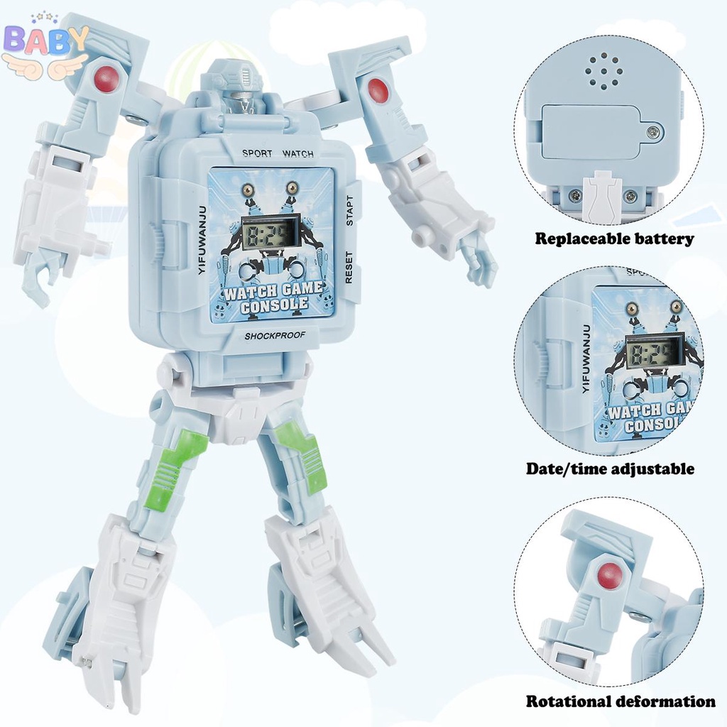 transformer-robot-watch-3-in-1-นาฬิกาข้อมืออิเล็กทรอนิกส์-ของเล่นสําหรับเด็ก-shopcyc9346