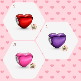 Metallic Heart Charm (แดง/ชมพู/ม่วง)❤️💜💖