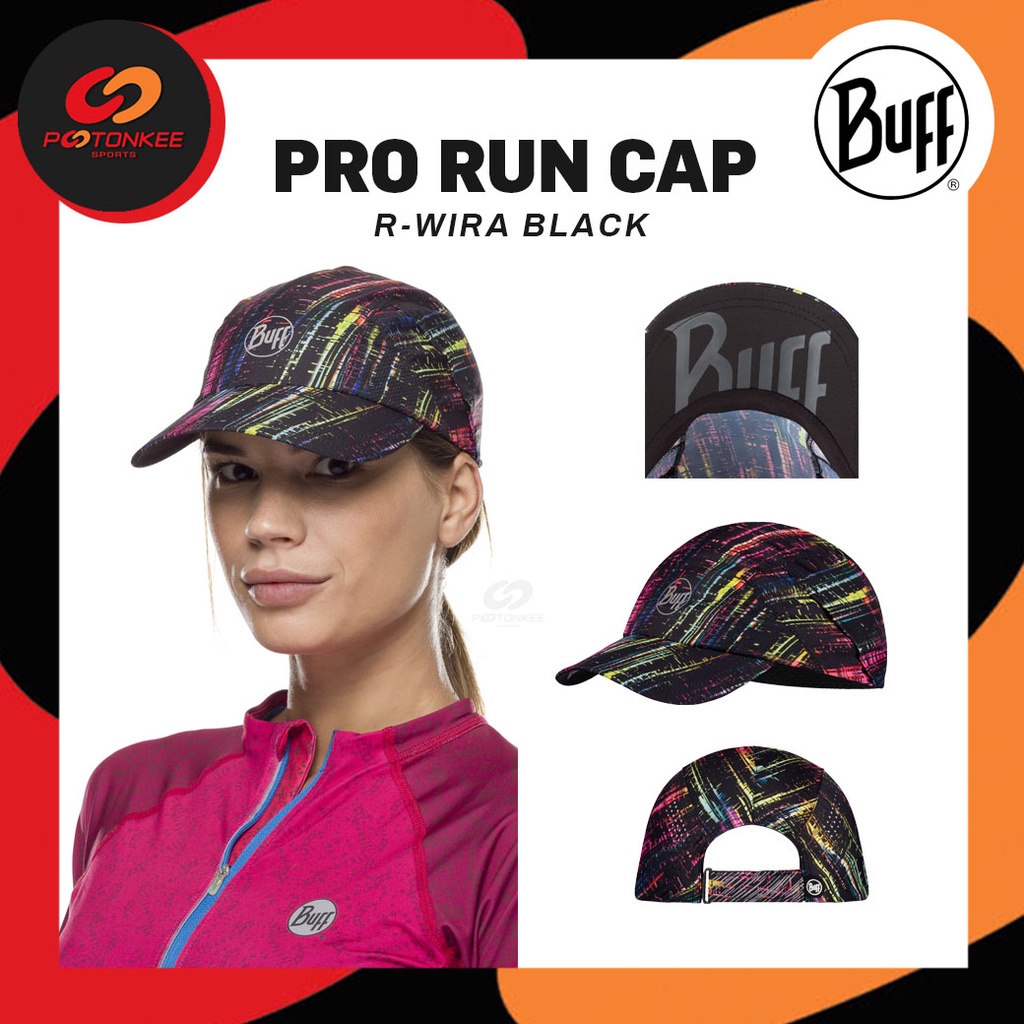 BUFF PRO RUN CAP หมวกวิ่งบัฟ ใส่วิ่ง ออกกำลังกาย ระบายอากาศได้ดี มีที่ ...