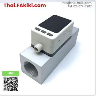 พร้อมส่ง,(C)Used, PF3A703H-F10-FS Digital Flow Switch flow rate 30-3000L/min ,SMC (66-005-223)