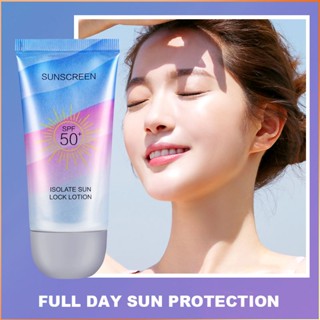 ZKYO Moisturizing Sunscreen Cream SPF 50+ Anti-UV Sunblock Cream Concealer Face Protection Body Lotion Long Lasting Waterproof