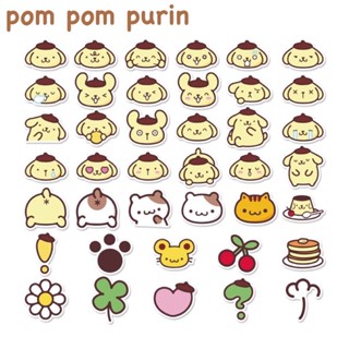 สติ๊กเกอร์ Pom Pom Purin 395 ปอมปอมปูริน 40ชิ้น ซานริโอ้ sanrio ตุ๊กตา Mymelody ปอม ปอม ปูริน ปุริน คิตตี้ Hello kitty