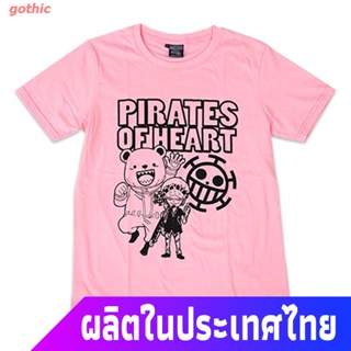 gothic ร์ตูนพิมพ์ฤดูร้อน ย์เสื้อยืด Pink One Piece T-shirt No. 274 (เสื้อยืดวันพีซ สีชมพู No.274) One Piece สไตล์แฟ_17