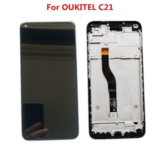 เครื่องเจาะรู FHD หน้าจอ LCD 6.4 นิ้ว สําหรับโทรศัพท์ Oukitel C21