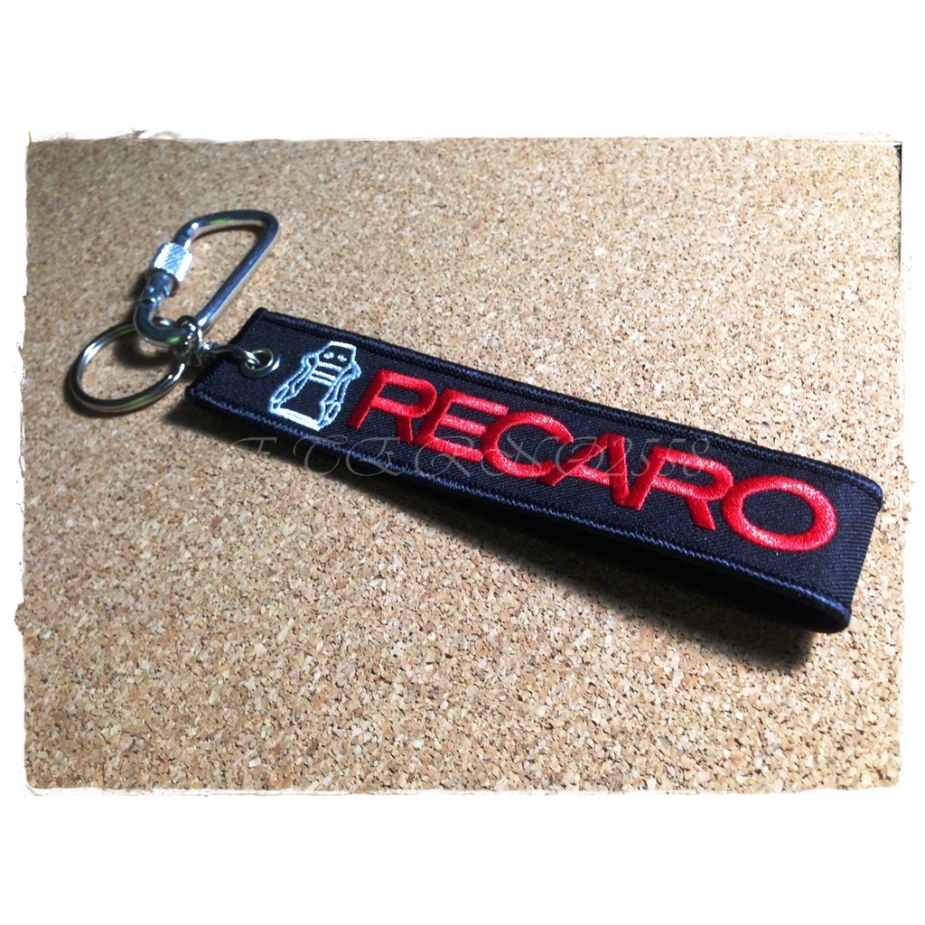 พวงกุญแจผ้า-รถยนต์-รถกระบะ-รถมอเตอร์ไซต์-recaro