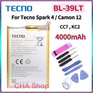 แบตเตอรี่ Tecno Spark 4 Camon 12 CC7 KC2 (BL-39LT) Original แบต Tecno Spark 4 Camon 12 CC7 KC2 battery BL-39LT 4000mAh