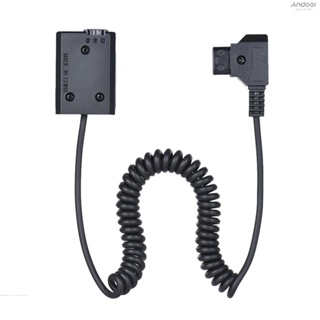 Andoer V-mount D-Tap to NP-FW50 DC Coupler Power Dummy Battery Adapter Coiled Cable Accessory Replacement for  a7 a7ii a7s a7r a7sii a7rii a6500 a6300 a6000 a5000 a5100 nex-5 n