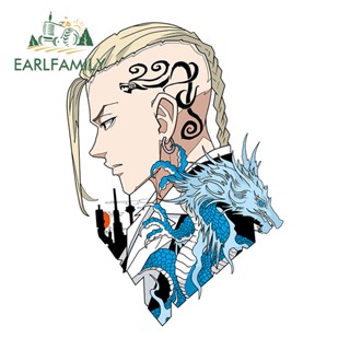Earlfamily สติกเกอร์ 13 ซม. x 9.3 ซม. กันรอยขีดข่วน สําหรับติดกระจกรถยนต์ ATV