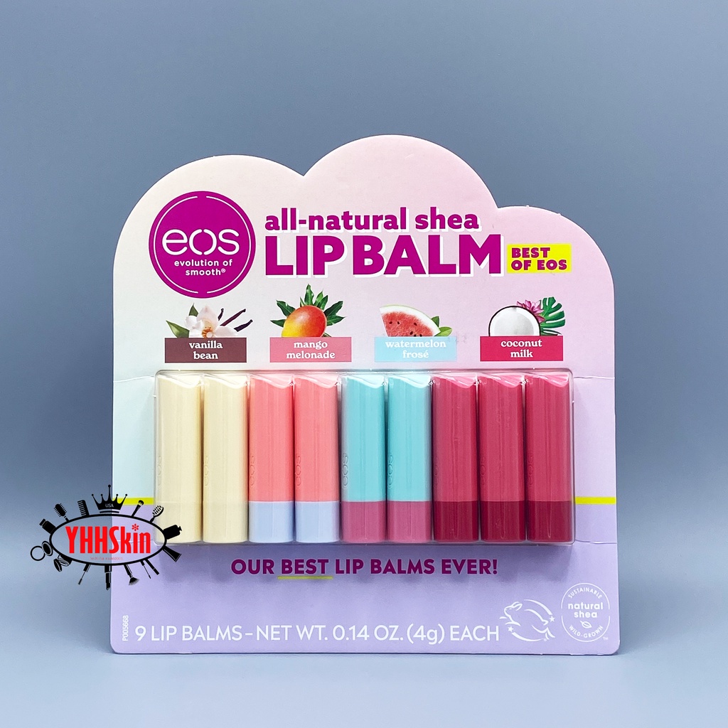 EOS Lip Balm ( Set 9 Lip Balms ) ชุดสุดประหยัด 1 แพ็ค มี 9 แท่ง สินค้า