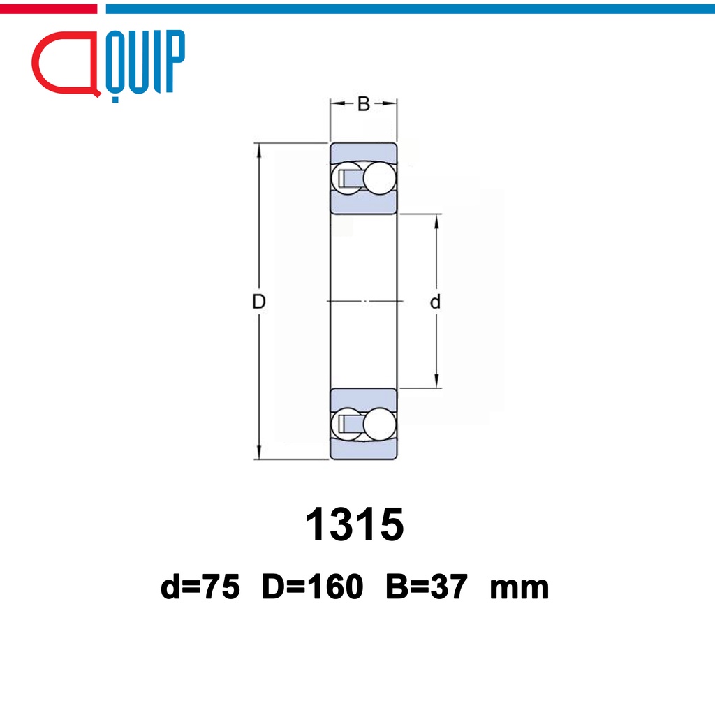 1315-ubc-ตลับลูกปืนเม็ดกลมปรับแนวได้เอง-self-aligning-ball-bearings-เพลาตรง