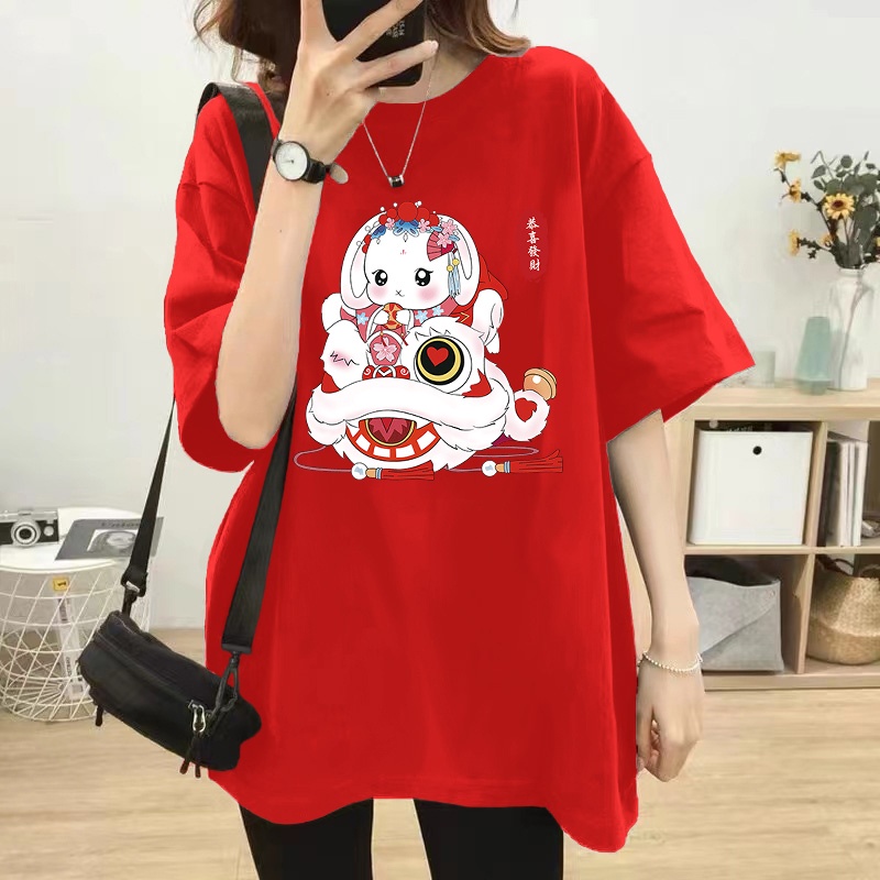 ready-stock-tshirt-women-2023-cny-chinese-happy-new-rabbit-year-women-loose-summer-short-sleeve-t-shirt-oversize-fashio