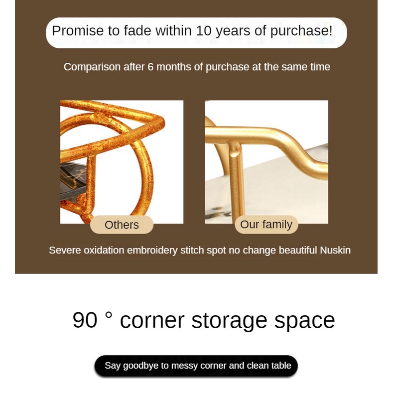 ชั้นวางของในห้องน้ําหรูหราสามเหลี่ยมห้องน้ำชั้นวางของ-vanity-storage-rack