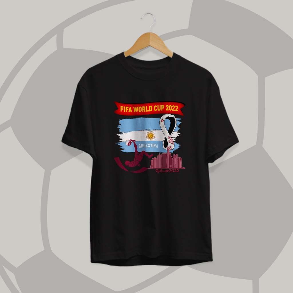 เสื้อยืดพิมพ์ลายแฟชั่น-เสื้อยืด-ผ้าฝ้าย-พรีเมี่ยม-ลายฟุตบอล-argentina-fifa-world-cup-30s-2022-สําหรับผู้ชาย-และผู้หญิง-2