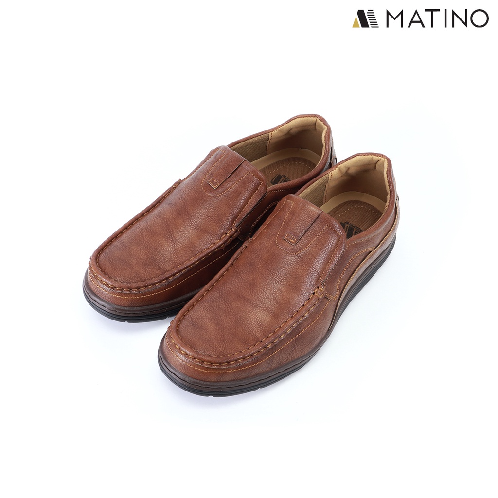 ภาพสินค้าMATINO SHOES รองเท้าหนังชาย รุ่น MC/S 7808 -BLACK/BROWN จากร้าน matinoshoes บน Shopee ภาพที่ 5