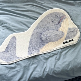 พร้อมส่ง💙🐳🤍 พรม ปลาวาฬ สไตล์เกาหลี พรมน่ารัก พรมเช็ดเท้า rugs พรมแต่ง minimal มินิมอล นุ่มเท้าสุดๆ💙🐳🤍