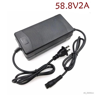 58.8V 2A Lithium charger GX16 M16 12mm connector 58.8V2A  for 51.8V 52V 14Series electric bike battery pack with fan