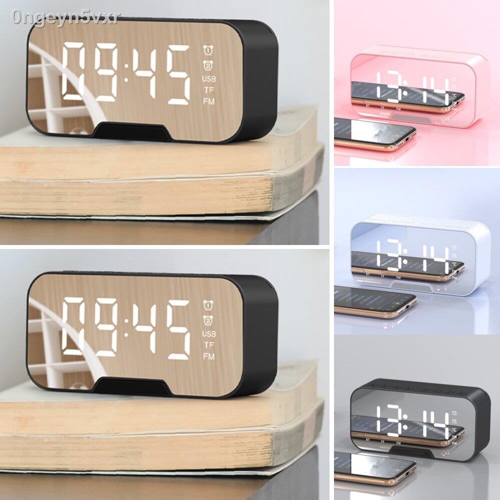 radiumshop-ลำโพงนาฬิกา-ลําโพงนาฬิกาปลุก-alarm-clock-ลําโพงบลูทูลพกพา-ลําโพงบลูทูธ-bluetooth-5-0-มีจอled-ลําโพงเสียบusb