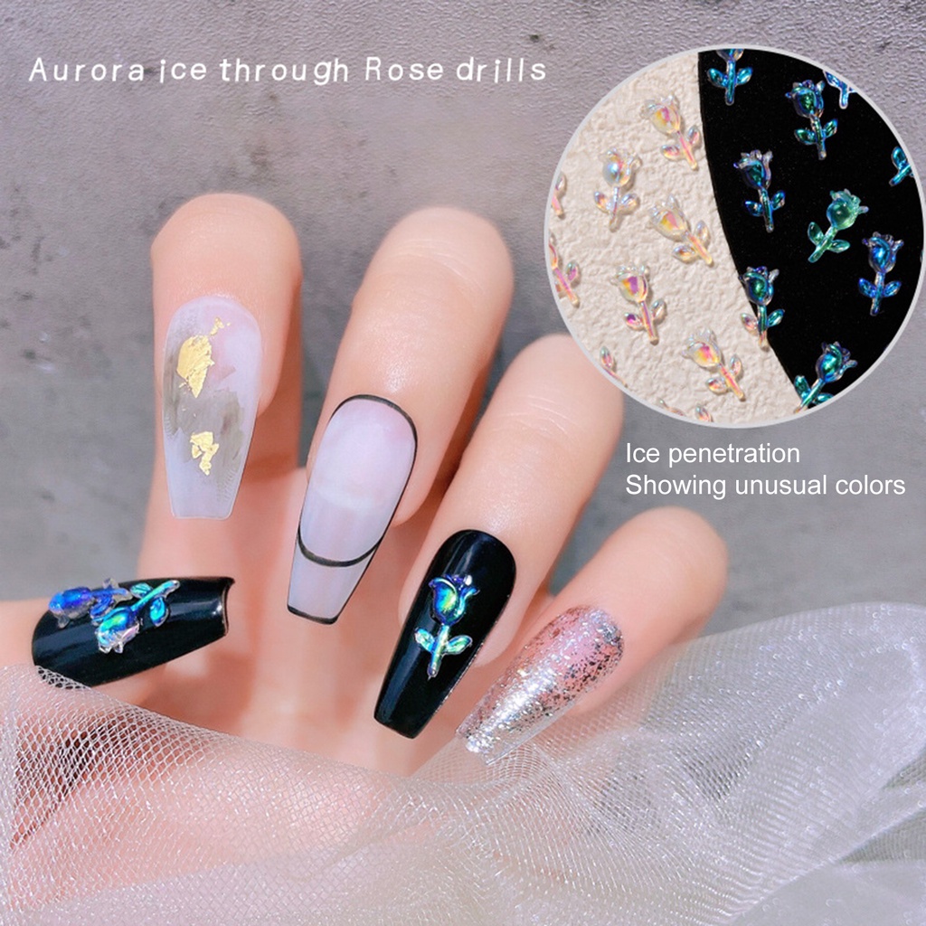 ag-30pcs-set-nail-flower-ornament-rose-3d-effect-ice-cute-resin-aurora-floral