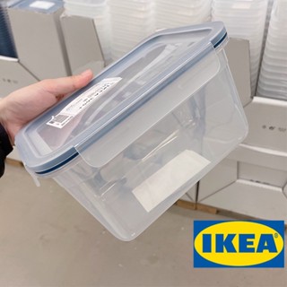 IKEA 365+ อิเกีย 365+ กล่องเก็บอาหารพร้อมฝาปิด, สี่เหลี่ยมผืนผ้า/พลาสติก, 1.0 ลิตร