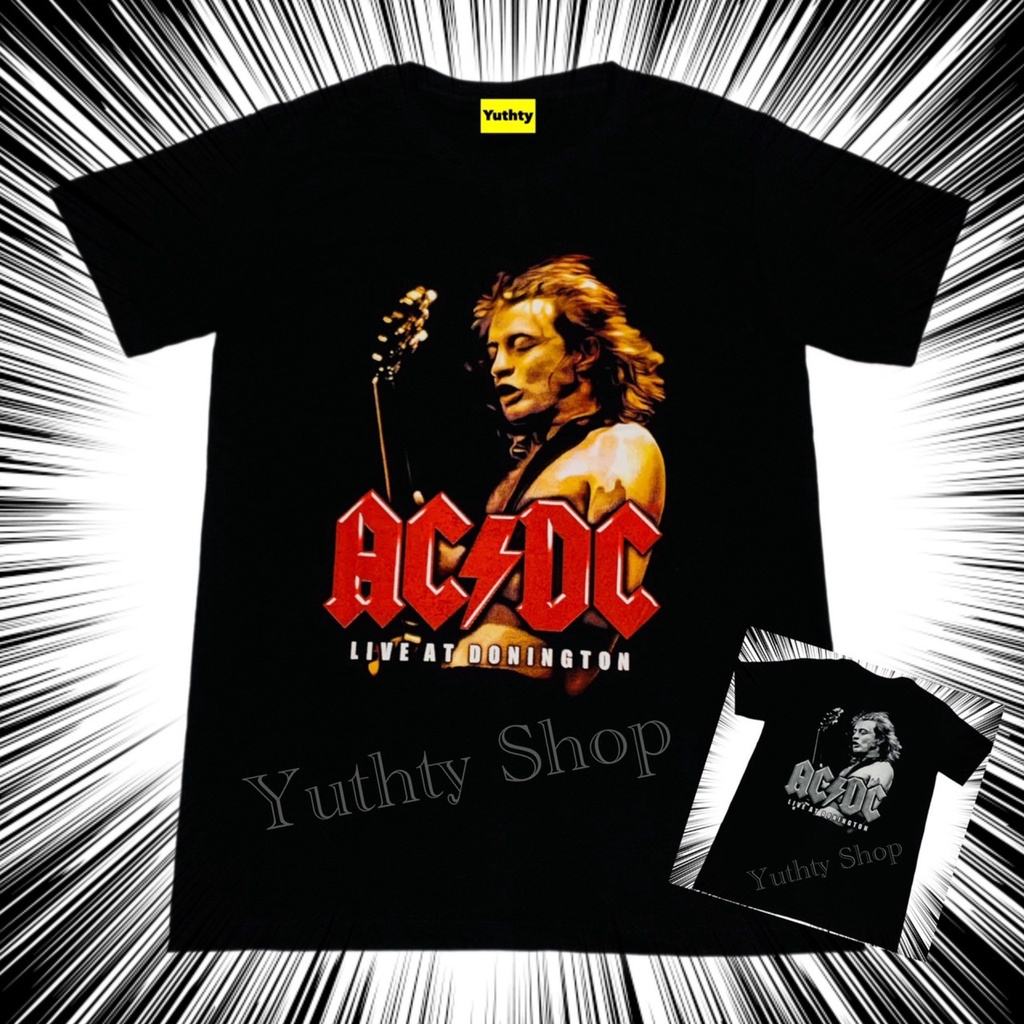 เสื้อยืดเสื้อวง-acdc-กีต้าร์-เสื้อยืดแฟชั่นวินเทจ90-ไม่มีตะเข็บข้าง-ใส่ได้ทั้งชายและหญิง-14