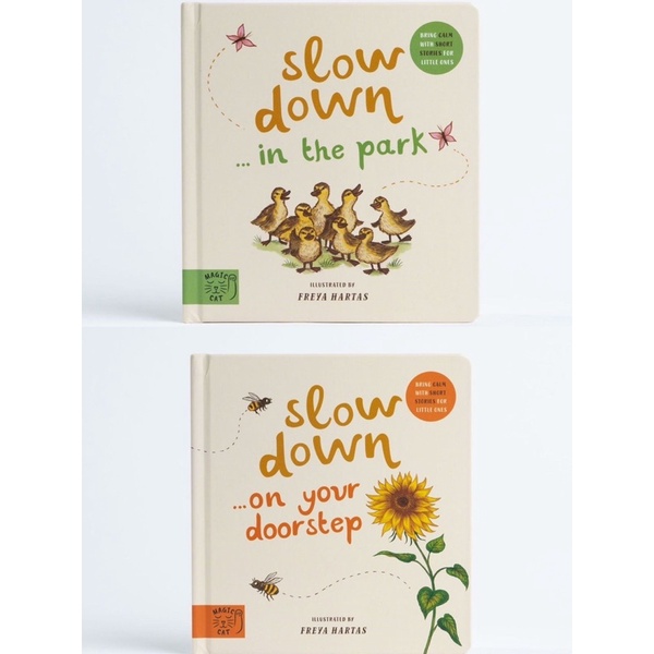 หนังสือเด็ก-slow-down-in-the-park-discover-nature-on-your-doorstep-the-little-book-of-joy-box-english-board-book