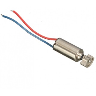 มอเตอร์สั่นขนาดเล็ก 1.5-3V. ขนาดประมาณ 4x12 มม. (Micro Hollow Cup Vibration Motor)