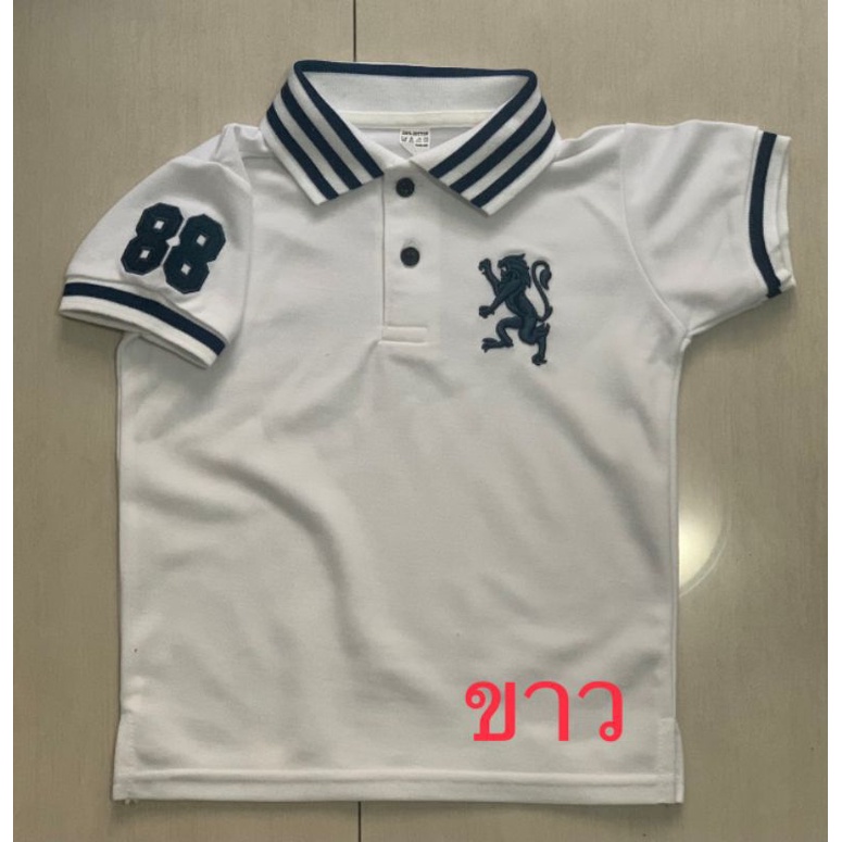 เสื้อโปโลเด็กชาย1-10ปี-พร้อมส่ง