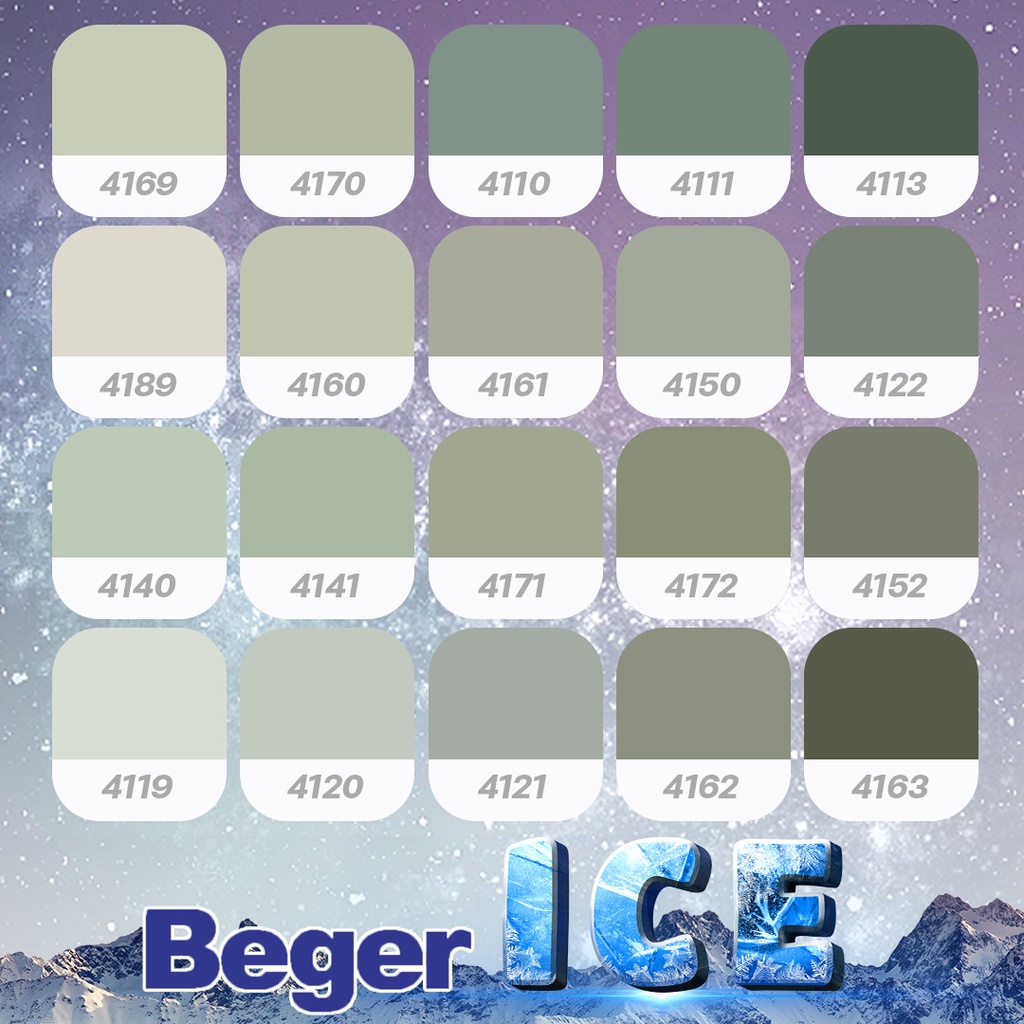 beger-สีเขียวอมเทา-กึ่งเงา-ขนาด-9-ลิตร-beger-ice-สีทาภายนอกและใน-เช็ดล้างได้-กันร้อนเยี่ยม-เบเยอร์-ไอซ์