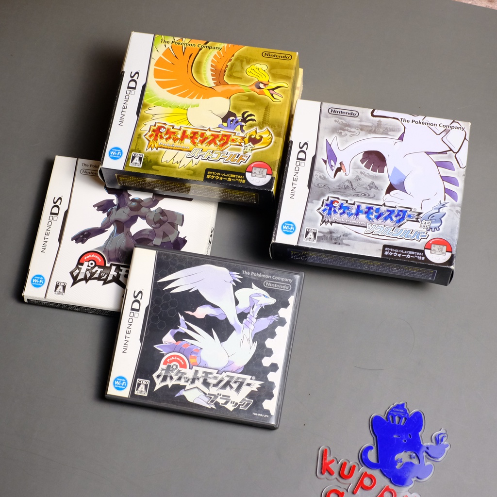 ตลับเกม Pokemon DS ภาษาญี่ปุ่น ของแท้ Pokemon Soul Silver Heart Gold Pearl Diamond Platinum