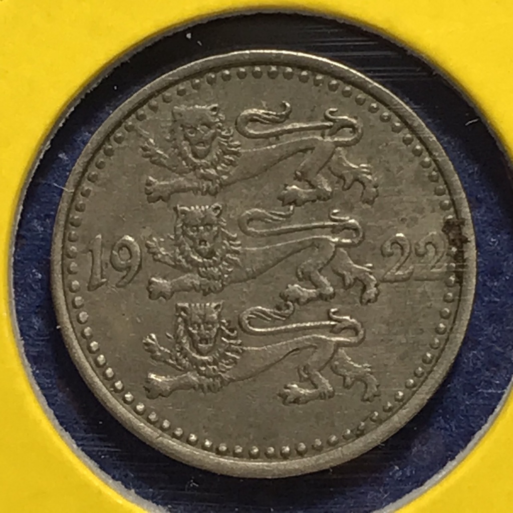 no-60898-ปี1922-estonia-เอสโทเนีย-1-mark-เหรียญสะสม-เหรียญต่างประเทศ-เหรียญเก่า-หายาก-ราคาถูก