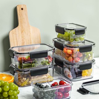 PP TRP Seal Box Fridge Food Container Lunch Box Multi Capacity Save Space Fresh Vegetable Fruit Storage Boxes for Kitche