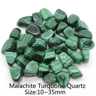 เช็ครีวิวสินค้า1 Pc Natural Malachite 2-3 cm Polished Tumble Stone / Top High Quality Stone / Pocket Stone Healing Chakra.