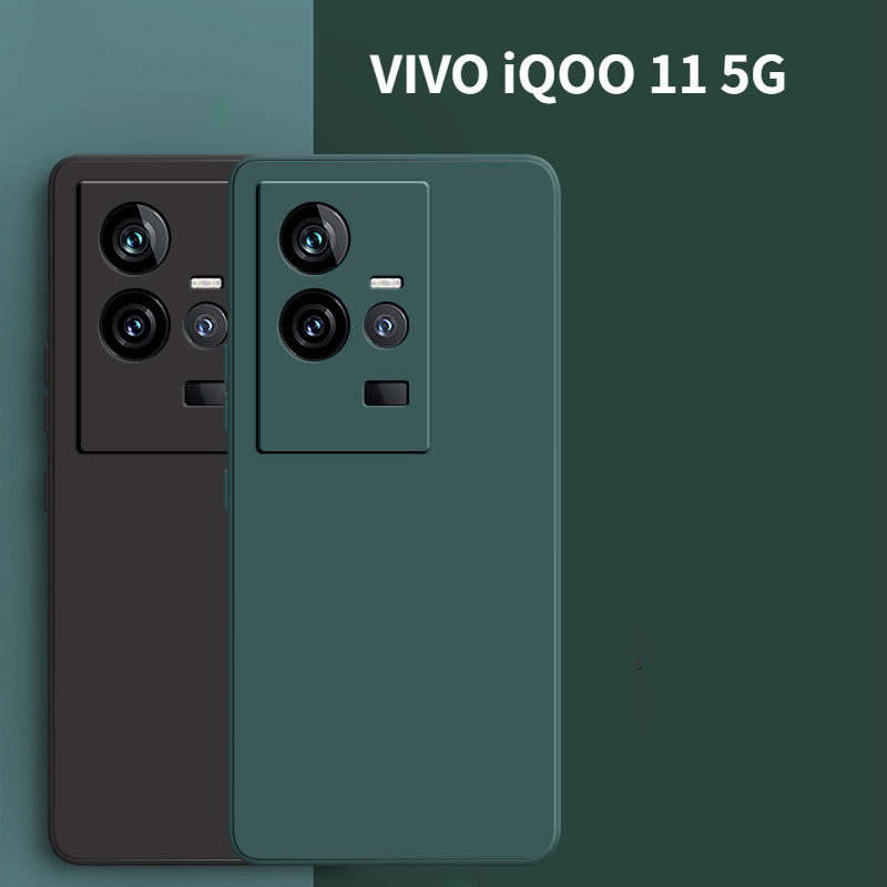 ready-stock-2022-เคส-for-vivo-iqoo-11-5g-new-fashion-simple-pink-green-soft-case-tpu-silicone-skin-feel-cover-เคสโทรศัพท์-vivo-iqoo11