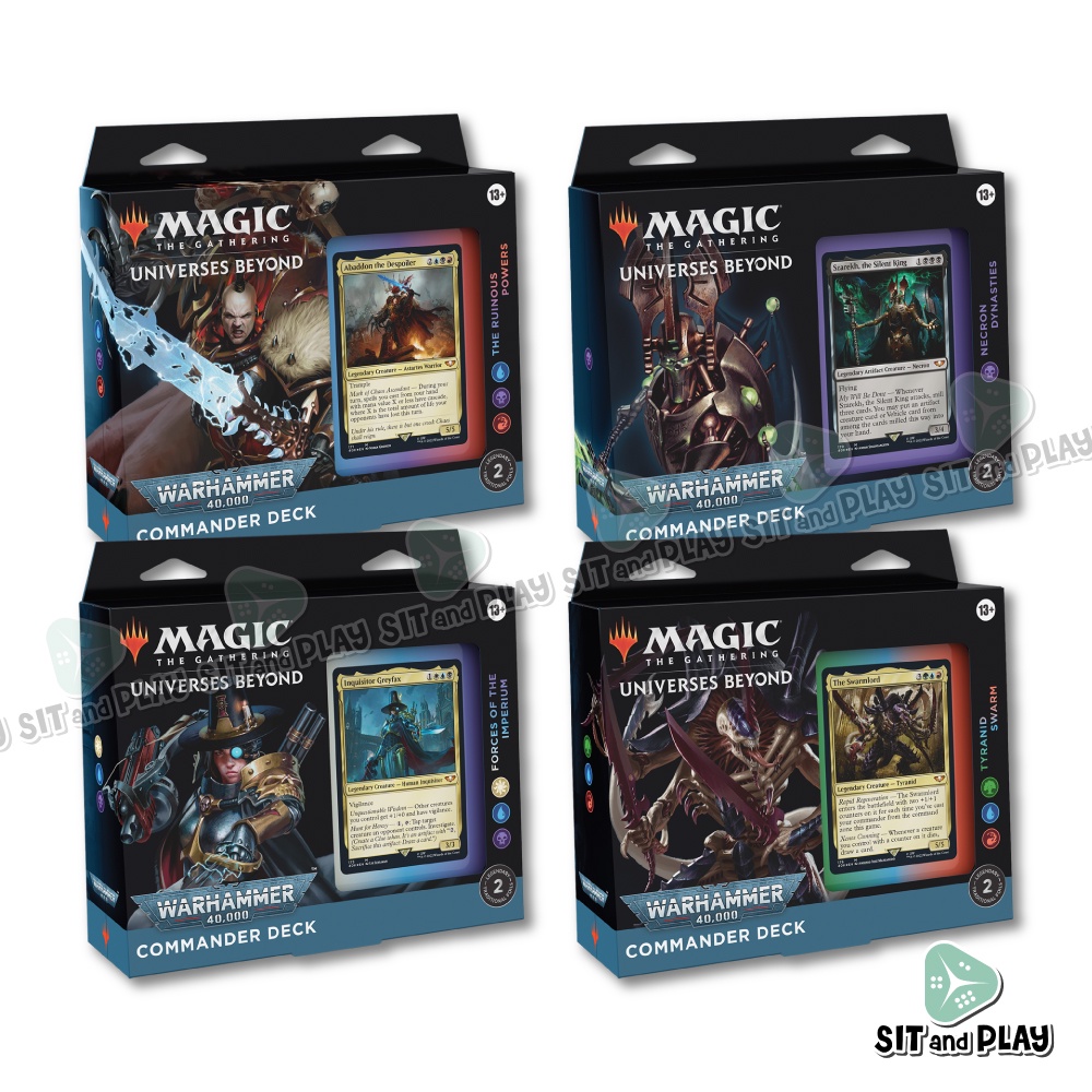 MTG - (Set of 4) Commander Universes Beyond: Warhammer 40k Commander ...