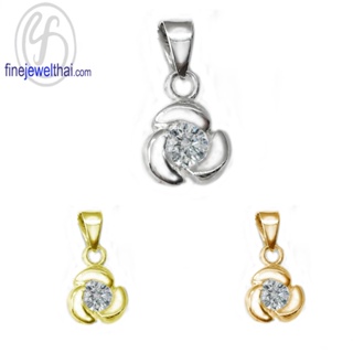 จี้เพชร-จี้เงิน-เพชรสังเคราะห์-เงินแท้925-พลอยประจำเดือนเกิด-Finejewelthai-P1052cz-e