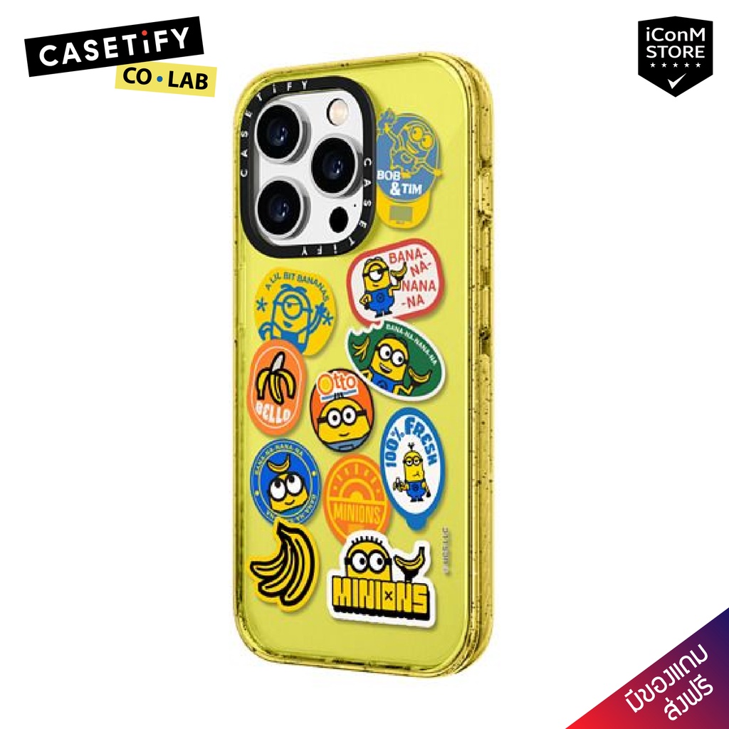 [พร้อมส่ง] CASETiFY Minions Banana Sticker เคสสำหรับ 14 Pro Max [ผ่อน
