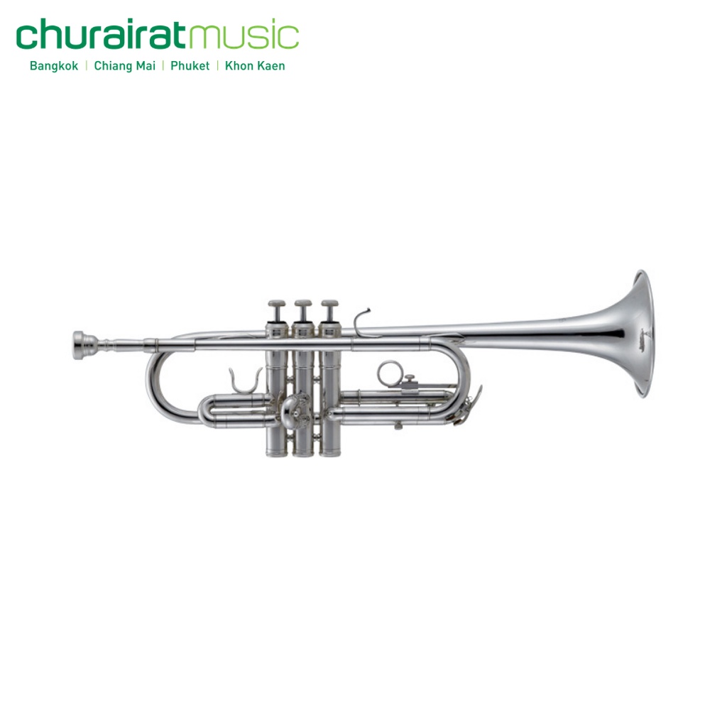 trumpet-custom-tr-115-silver-c-trumpet-ทรัมเป็ต-by-churairat-music