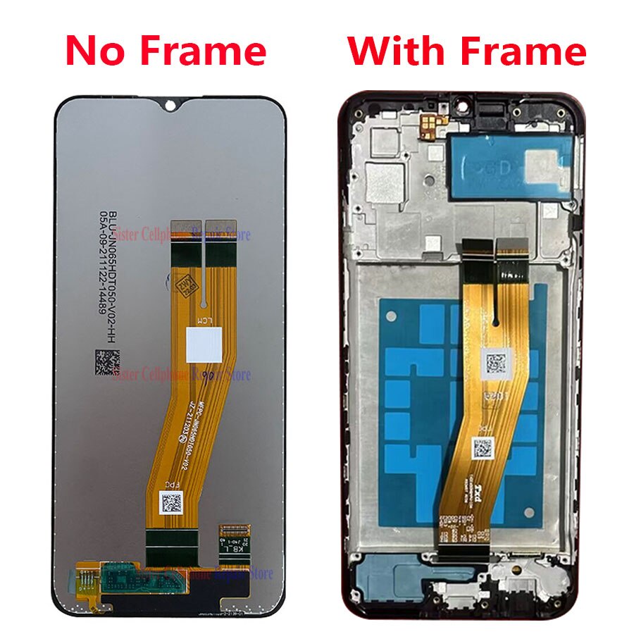 ของแท้-กรอบหน้าจอสัมผัส-lcd-6-5-นิ้ว-สําหรับ-samsung-galaxy-a03-samsung-a03