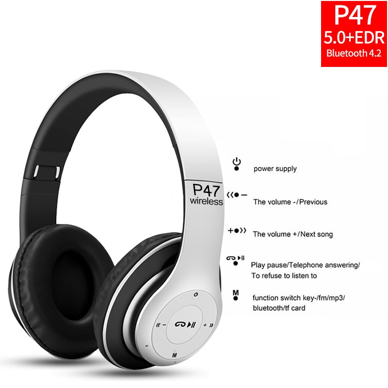 หูฟังบลูทูธ-ไร้สาย-ใส่เมมโมรี่-ฟังวิทยุf-m-bluetooth-headphone-stereo-รุ่น-p47