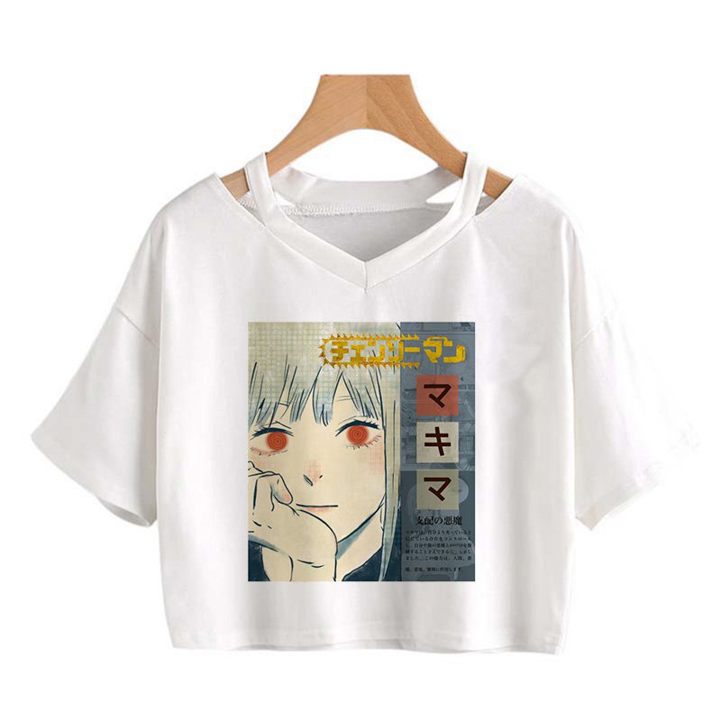 เสื้อยืดสีขาว-women-chainsaw-man-t-shirt-funny-cartoon-pochita-makimajapanese-anime-denji-tshirt-เสื้อยืด-เสื้อยืดส-59