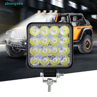 Abongsea ไฟตัดหมอก Led 16 ดวง 48W 12V 24V สําหรับรถยนต์ ATV ออฟโร้ด