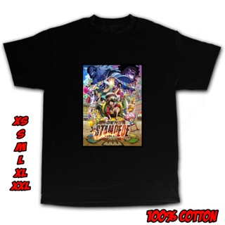 ❦ ✴✷อะนิเมะ One Piece Stampede ภาพยนตร์อัลบั้มปกเสื้อ (OP66) เสื้อยืดสําหรับผู้ชาย / เสื้อยืดสํ E*~_11