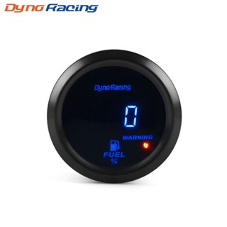 Dynoracing เครื่องวัดระดับน้ํามันเชื้อเพลิงดิจิทัล 2 นิ้ว 52 มม. 12V 0-100% สําหรับรถยนต์